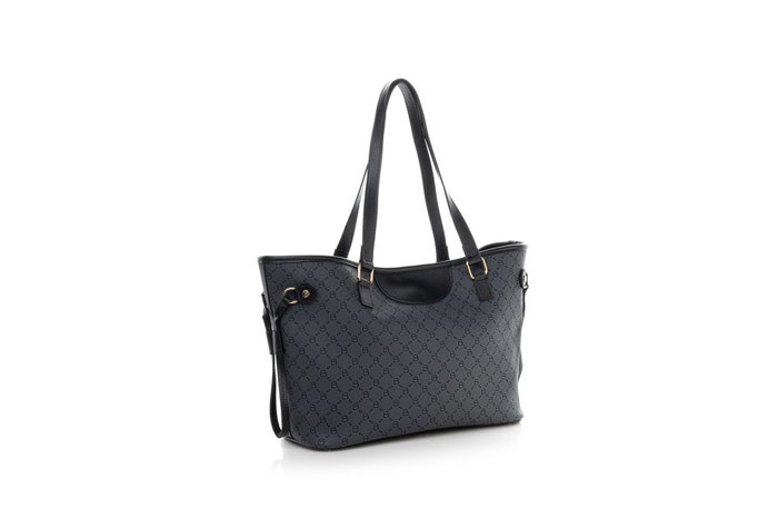 Lucky Bees 355 v2 Bolso Tote Gris y Negro